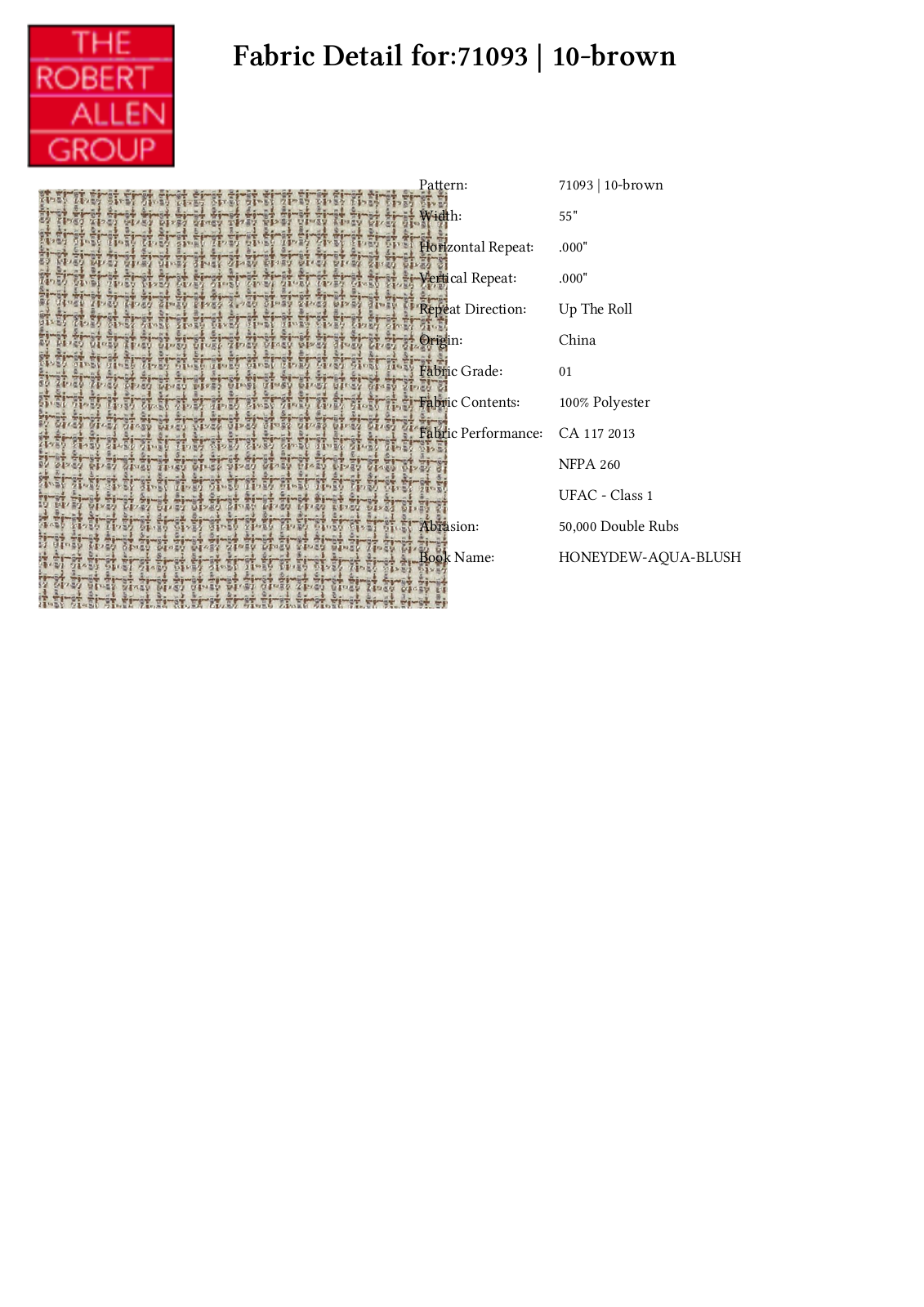 Duralee CRAL3997 Specifications - ManualMachine.com