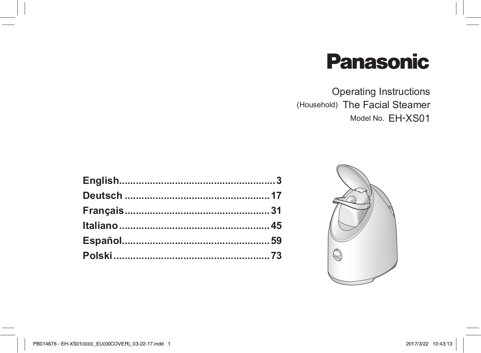 PANASONIC EHXS01 User Manual