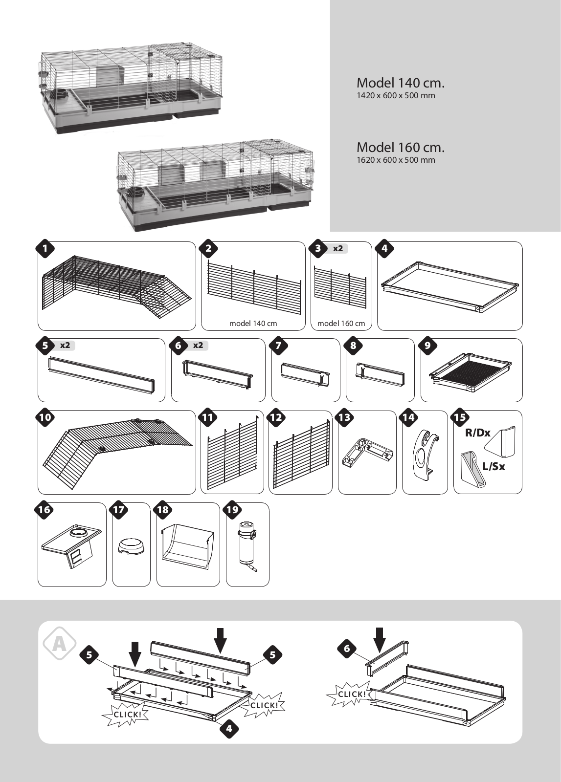 Ferplast Krolik 160, Krolik 140 User Manual