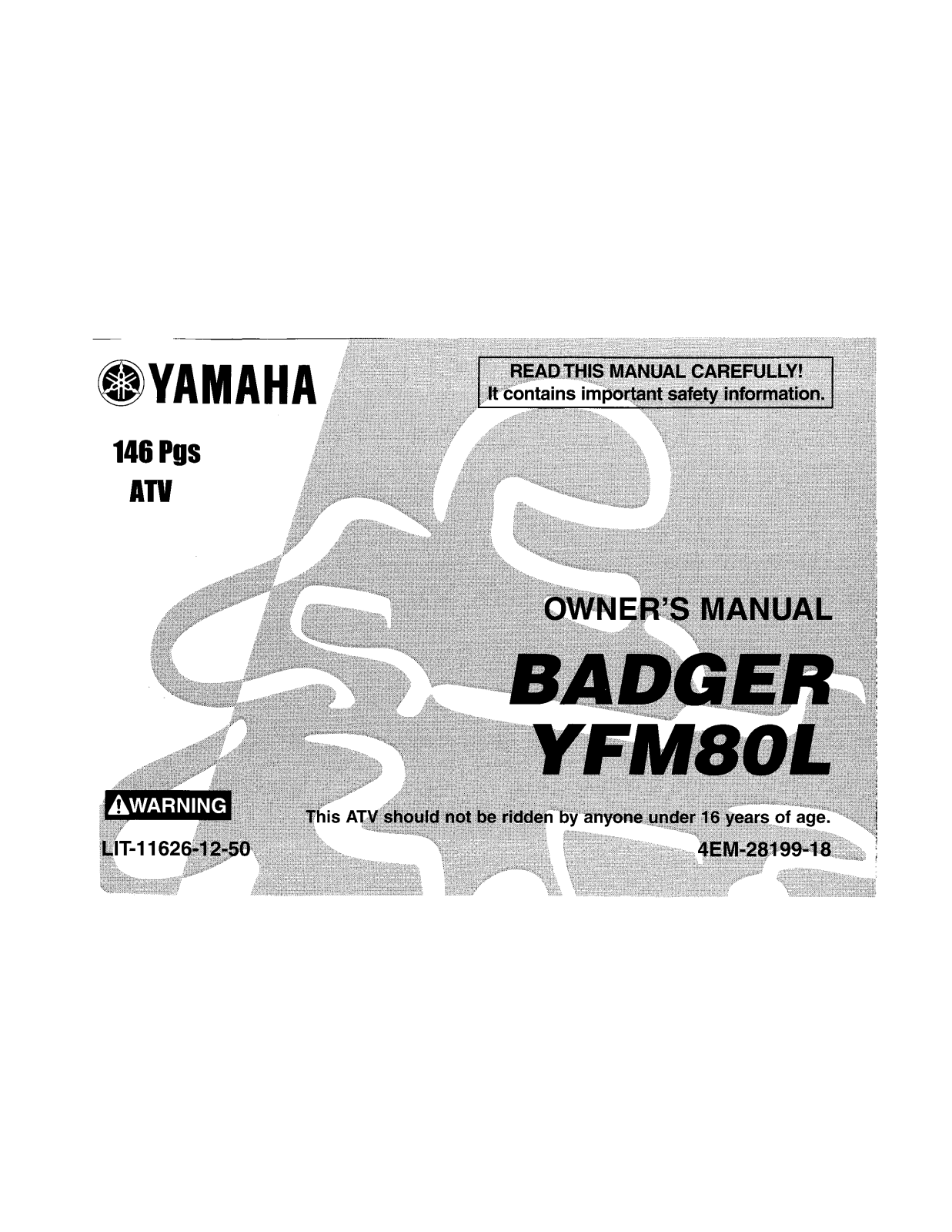 Yamaha YFM80L User Manual