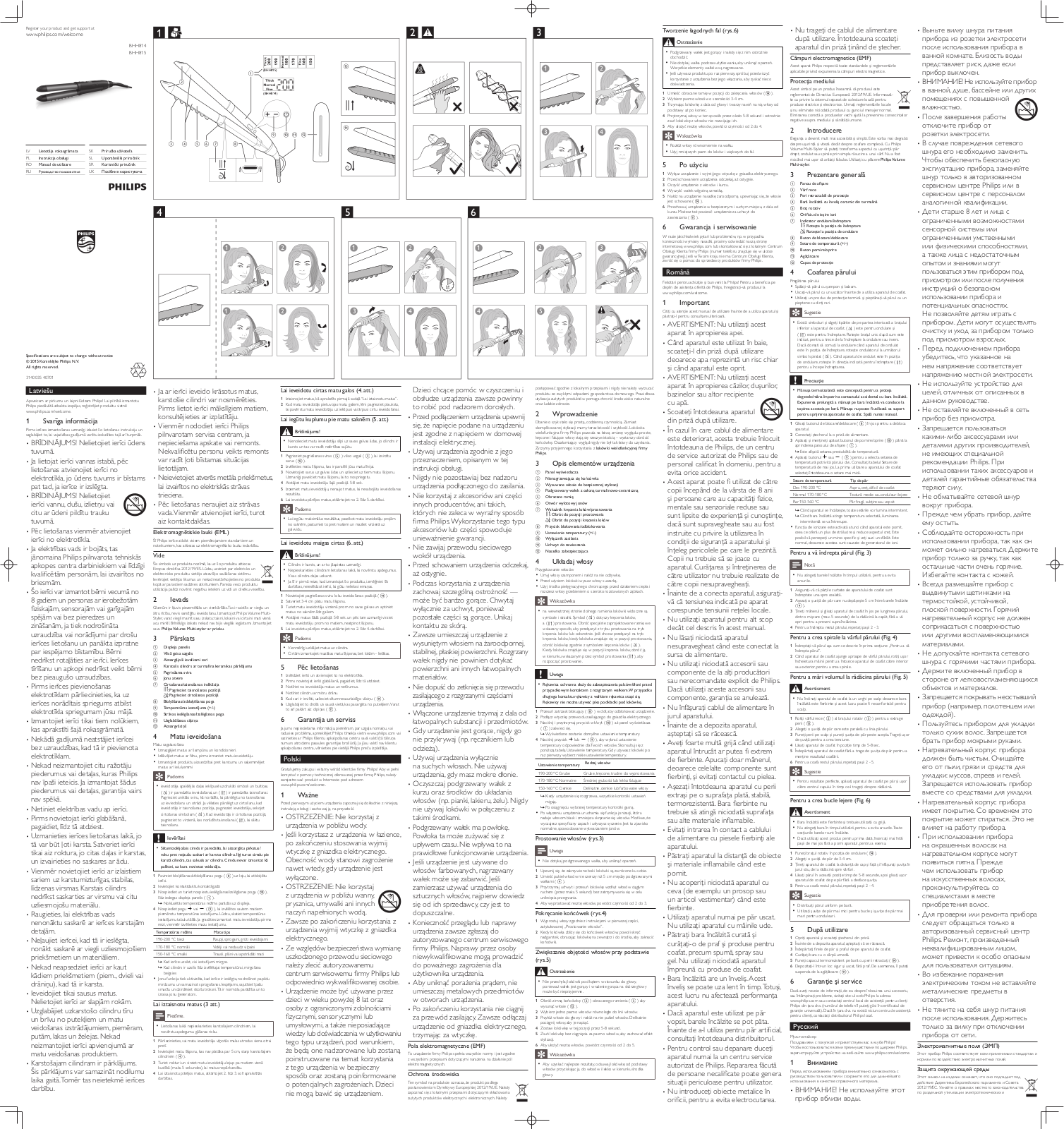 Philips BHH814/00, BHH815/00 User guide - ManualMachine.com