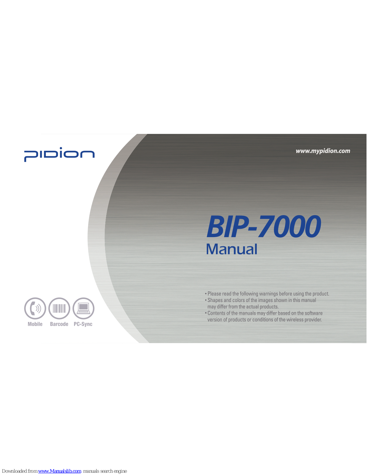 Pidion BIP-7000 User Manual - ManualMachine.com