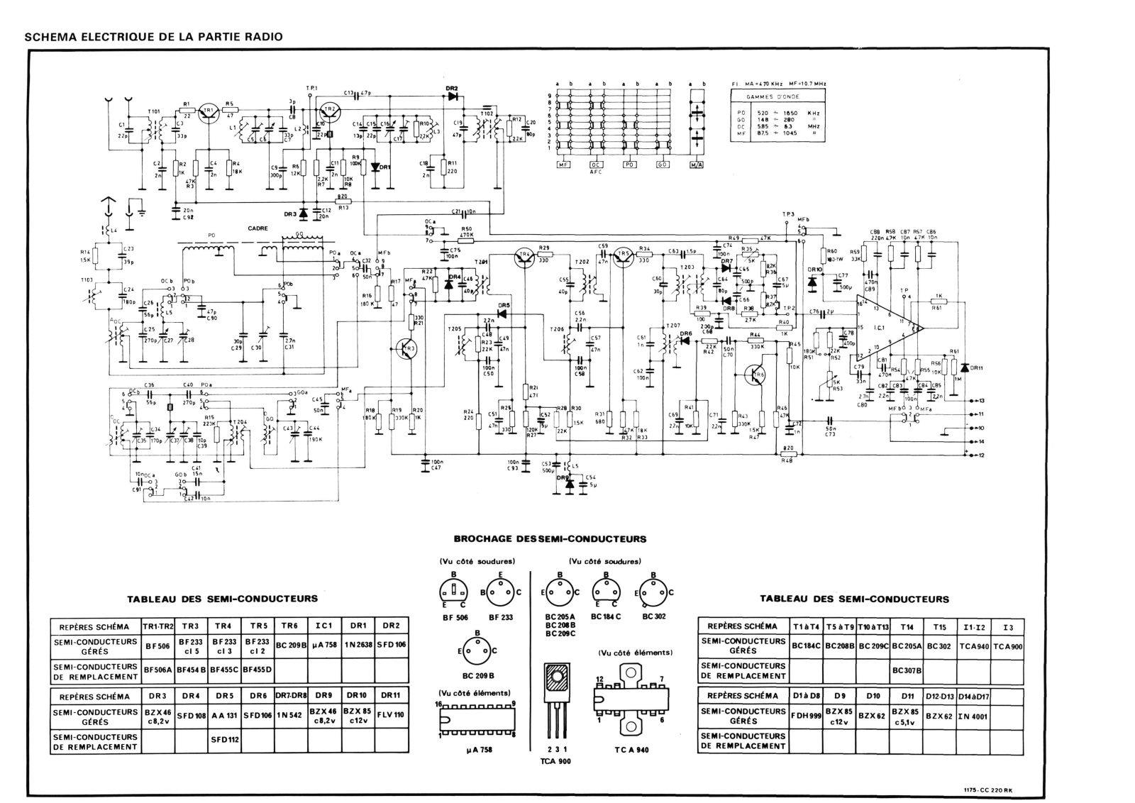 Continental Edison CR-7585 Schematic