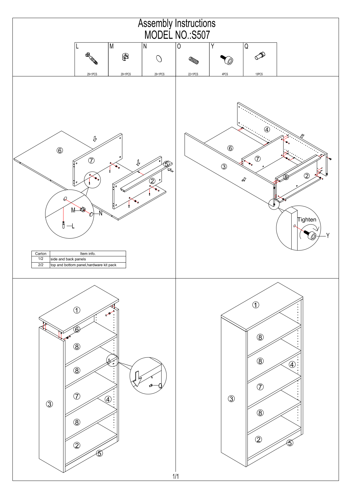 Boss S507 Assembly Guide