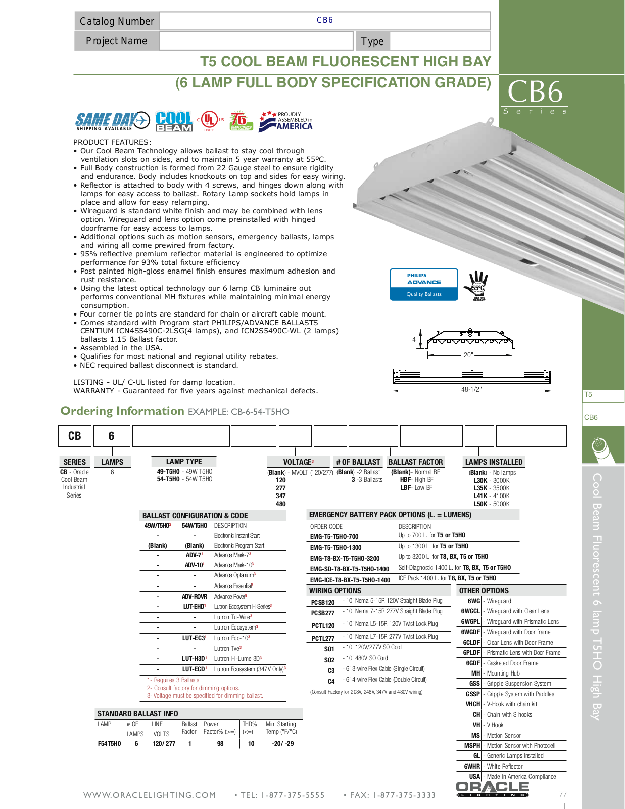 Oracle CB-6 User Manual