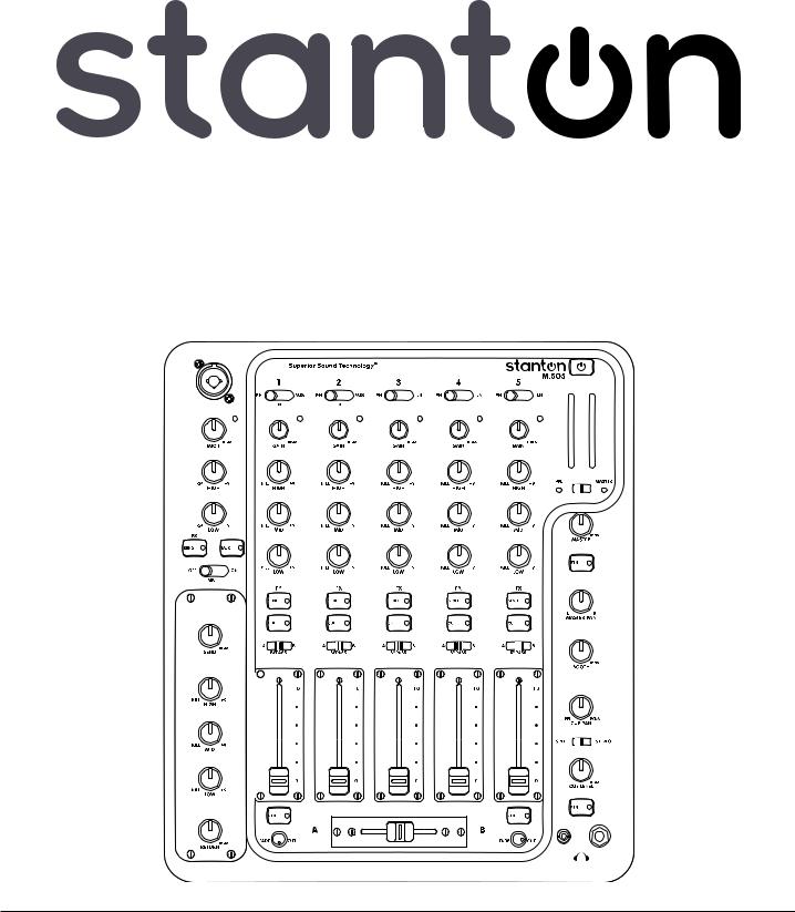 Stanton M-505 User Manual