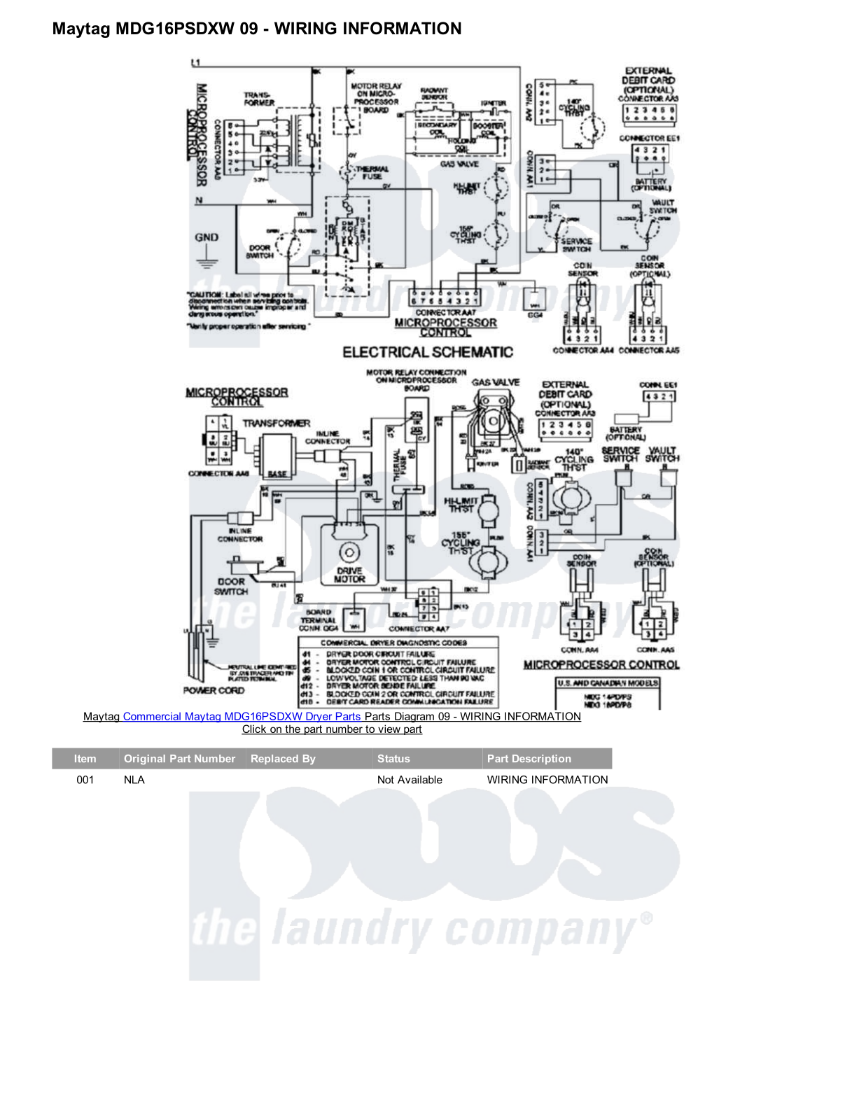 Maytag MDG16PSDXW Parts Diagram