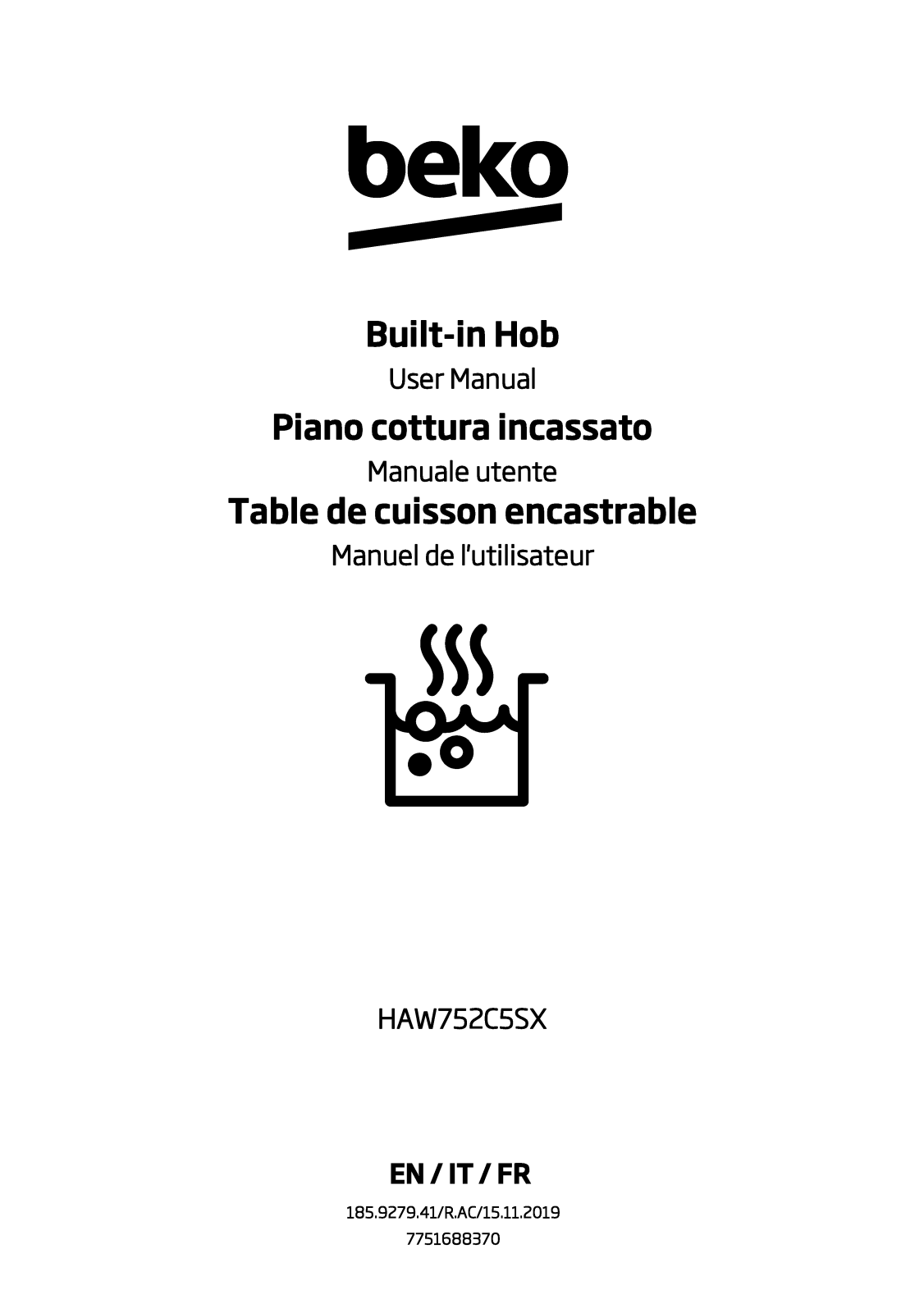 Beko HAW752C5SX User manual