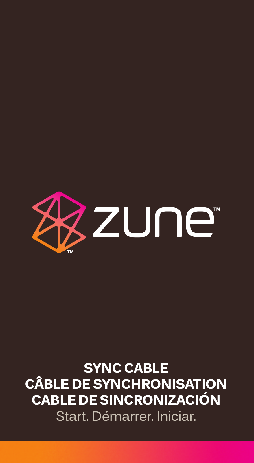 Microsoft Corporation Zune Sync Cable User Manual