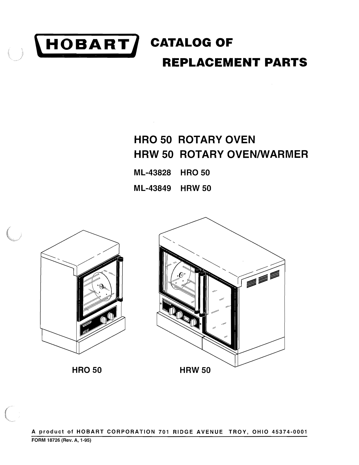 Hobart HRW50 Parts Manual