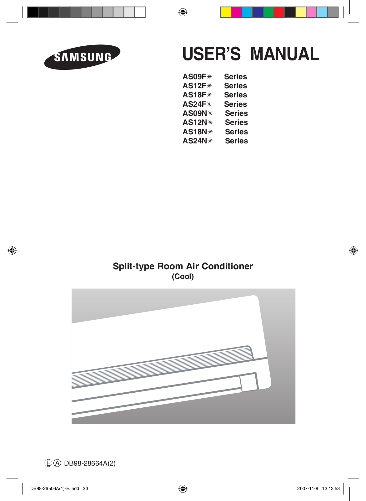 Samsung AS24FBCN, AS18FC, AS18FCX, AS10FCAN, AS12FCX User Manual