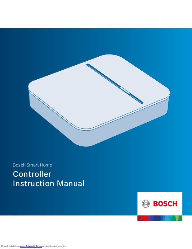 Bosch Home Controller AA Instruction Manual