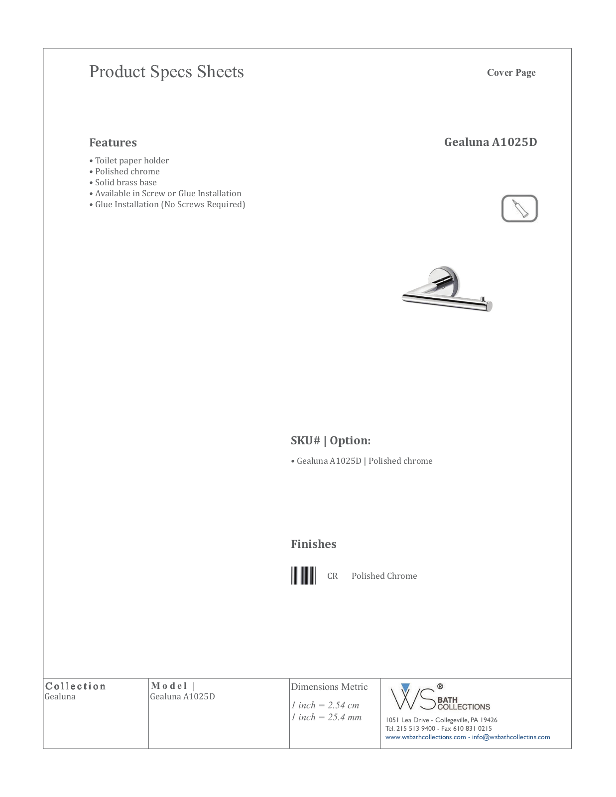 WS Bath Collections WSO3056 Specifications - ManualMachine.com