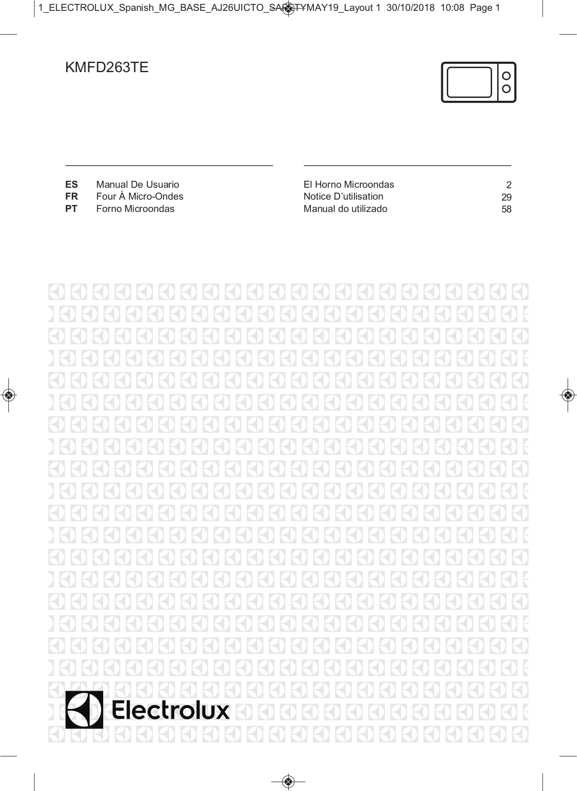 Electrolux KMFD263TEX User Manual