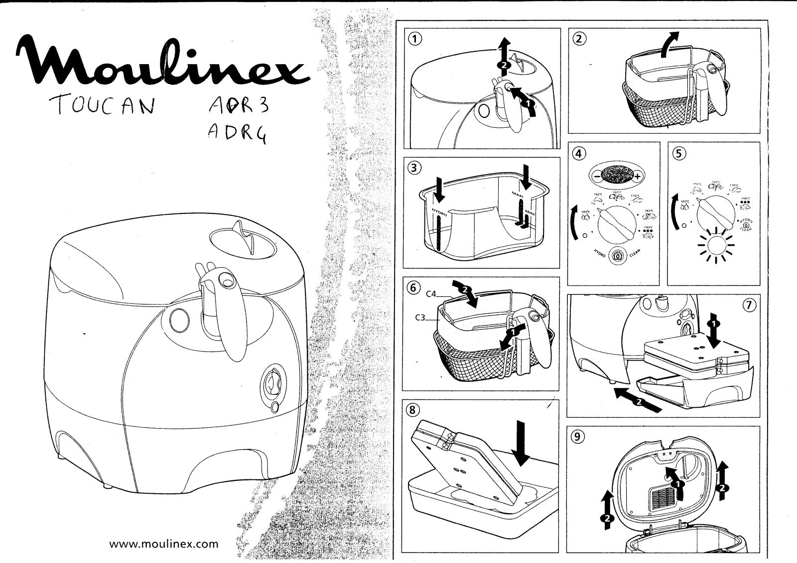 MOULINEX ADR4, ADR3 User Manual