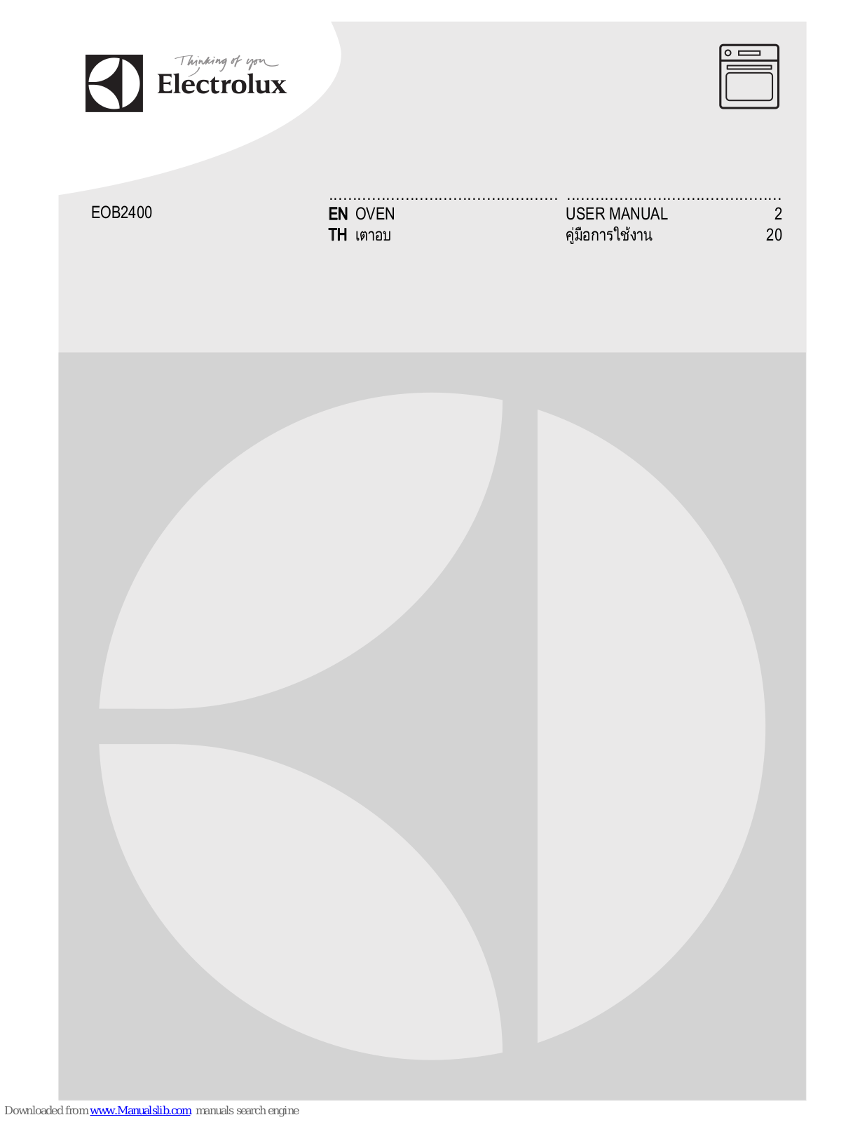 Electrolux EOB2400, EOR3420, EOL3420 User Manual