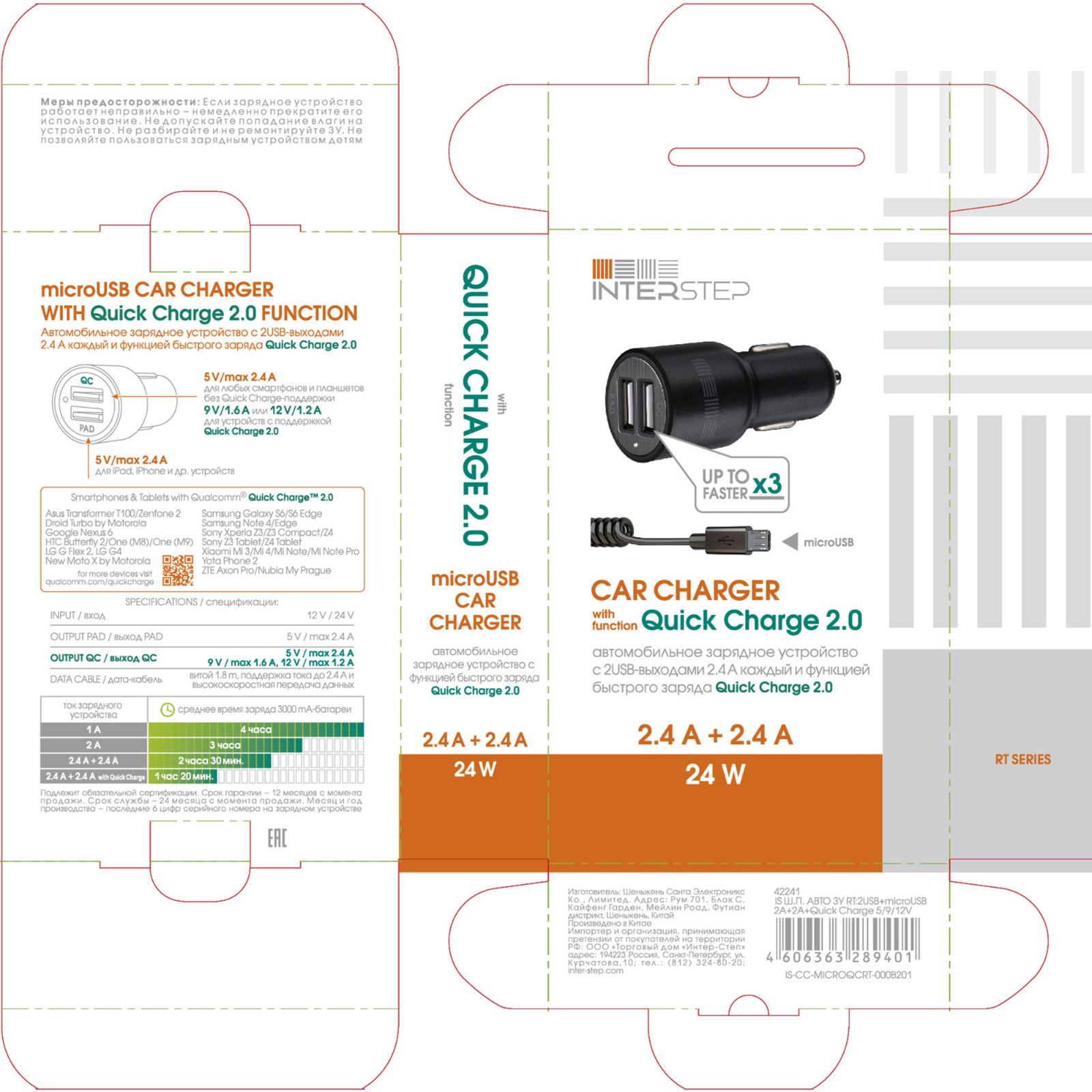 InterStep microUSB Car Charger User Manual