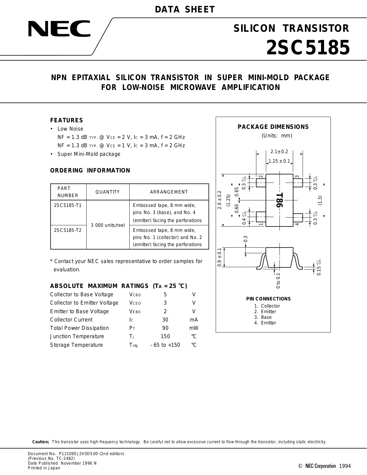 NEC 2sc5185 Datasets - ManualMachine.com