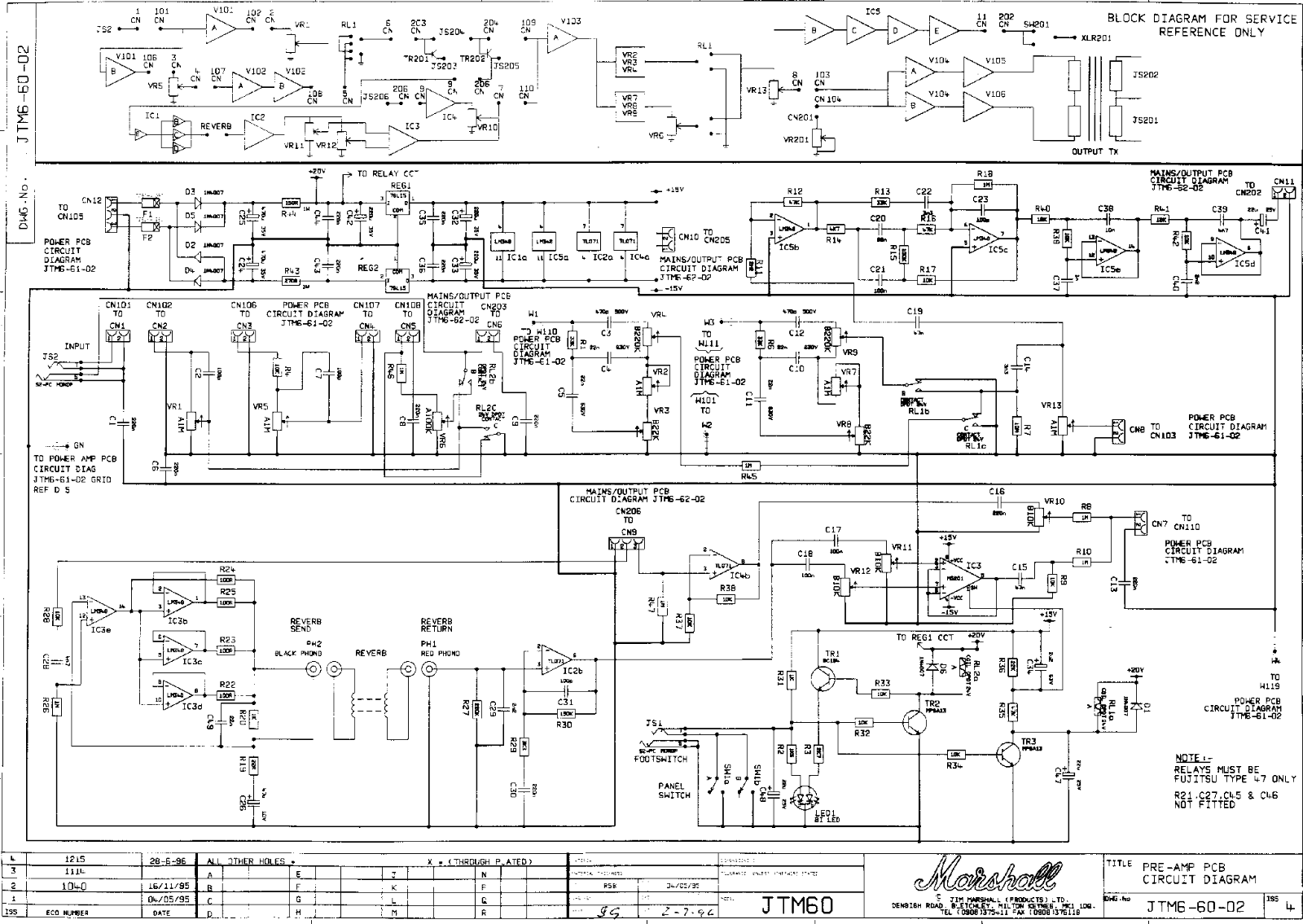 Marshall jtm60 schematic