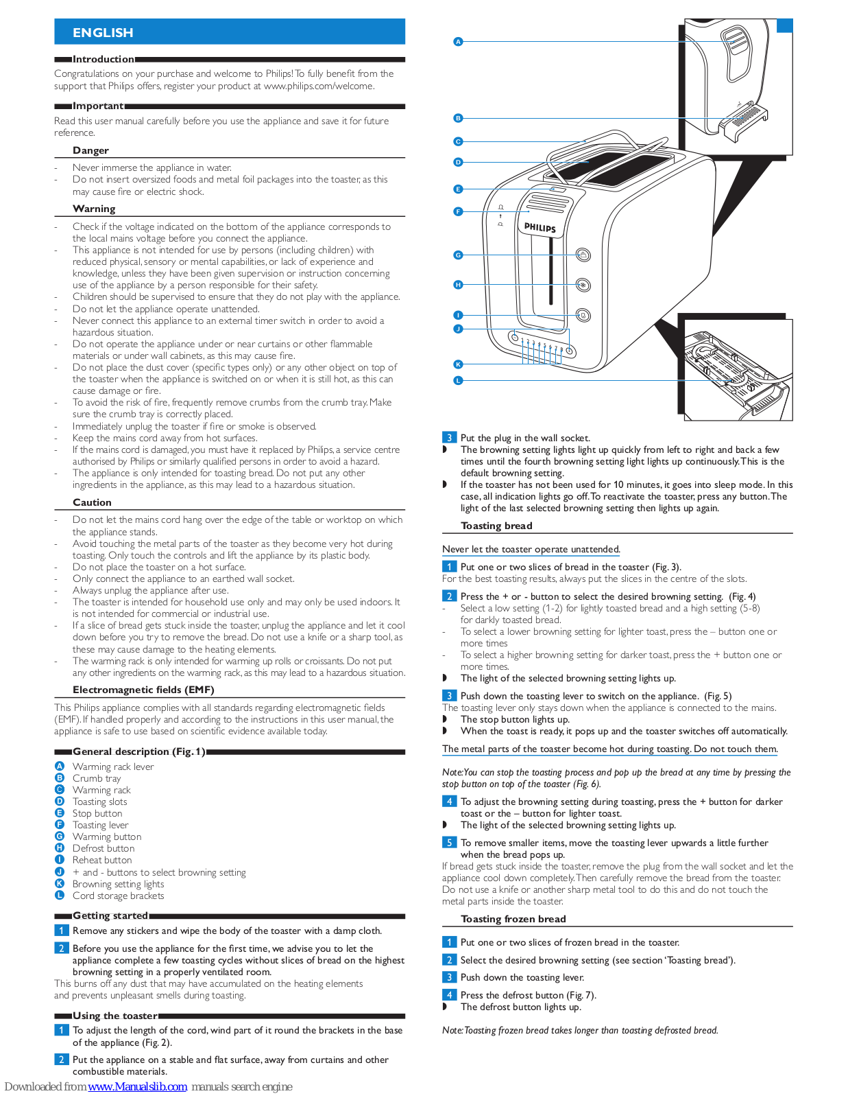 Philips HD2686/32, HD2686/90, HD2686/92, HD2686/39, HD2686/30 User Manual