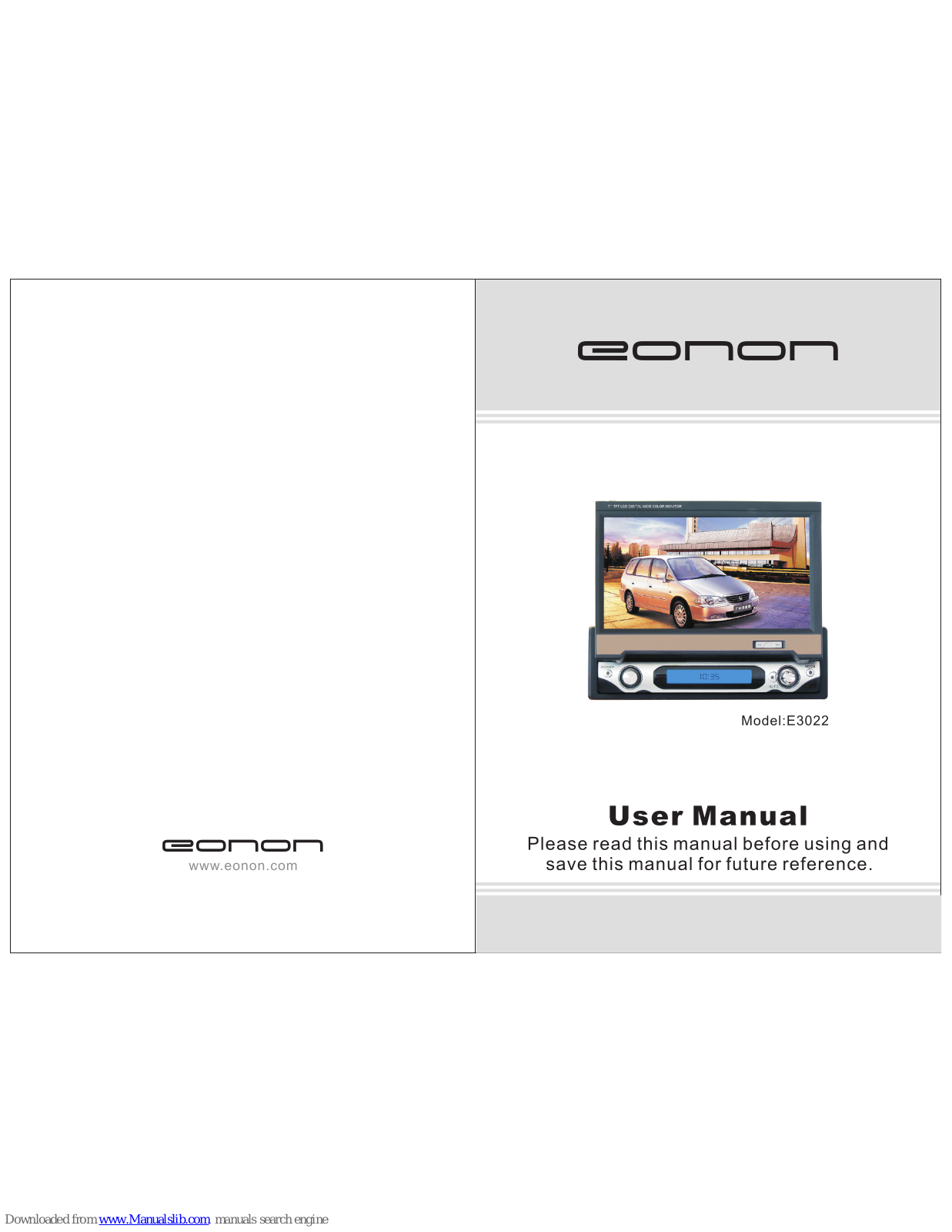 Eonon E3022 User Manual - ManualMachine.com