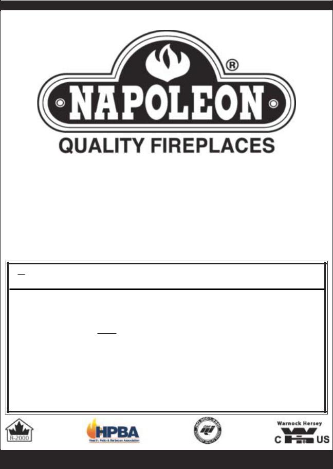 Napoleon Fireplaces GD45-P, GD45-N User Manual