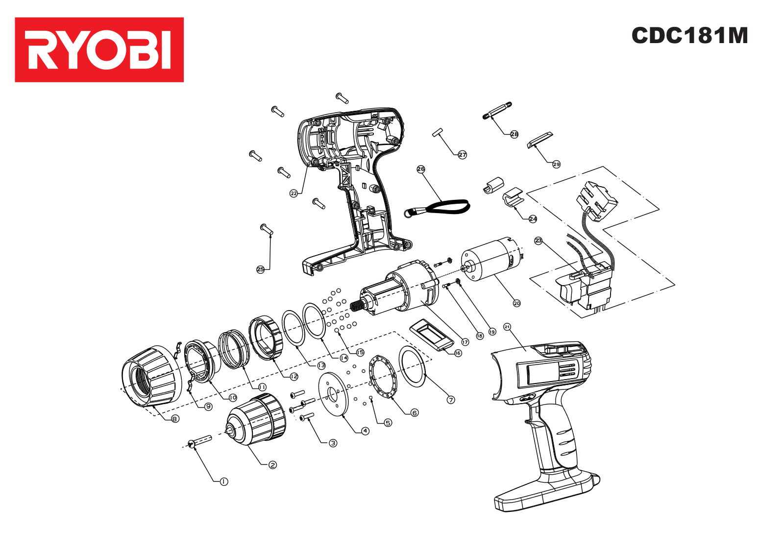 Ryobi CDC181M User Manual