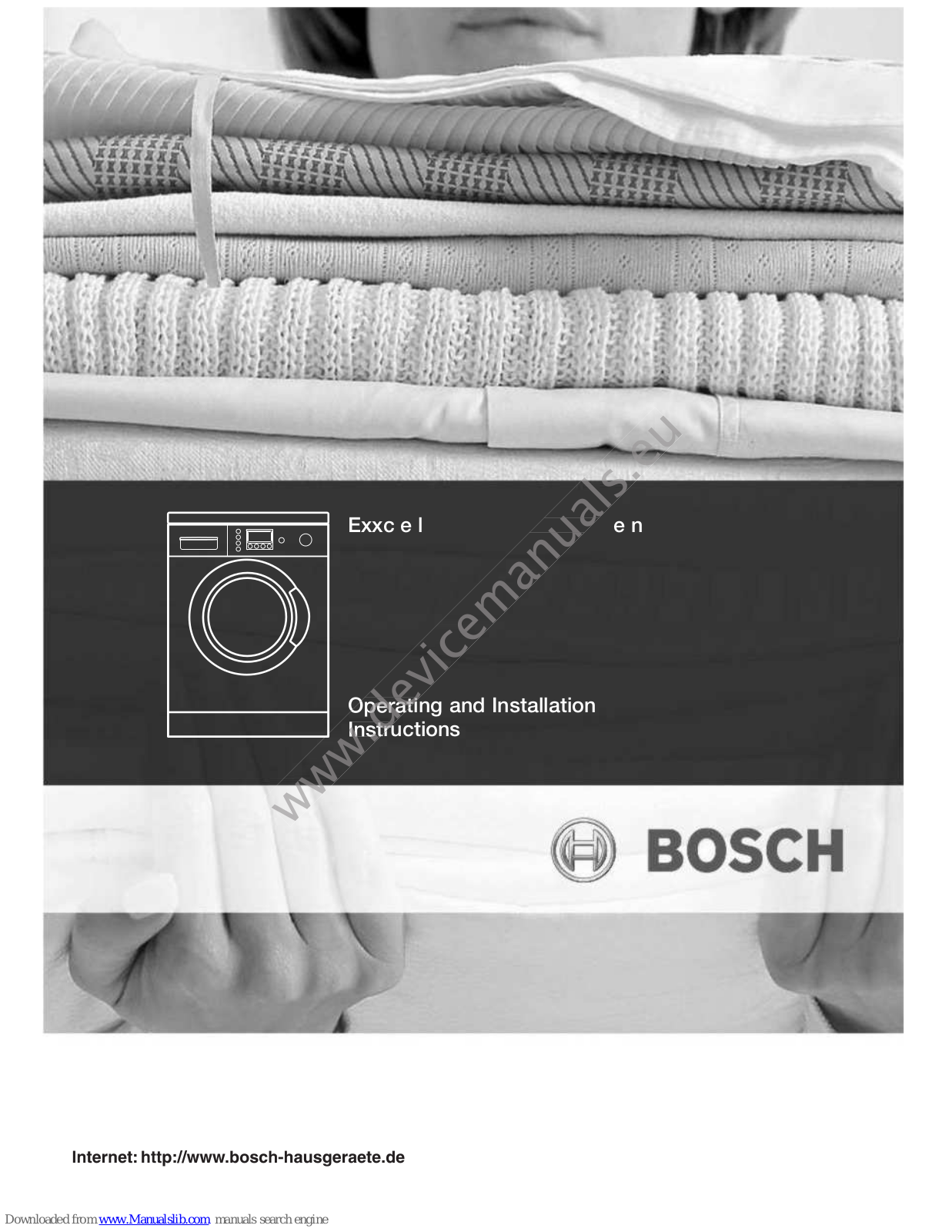 Bosch WVD24520GB, WVD245S3GB, WVD2452SGB, WVD2452BGB Operating And Installation Instructions