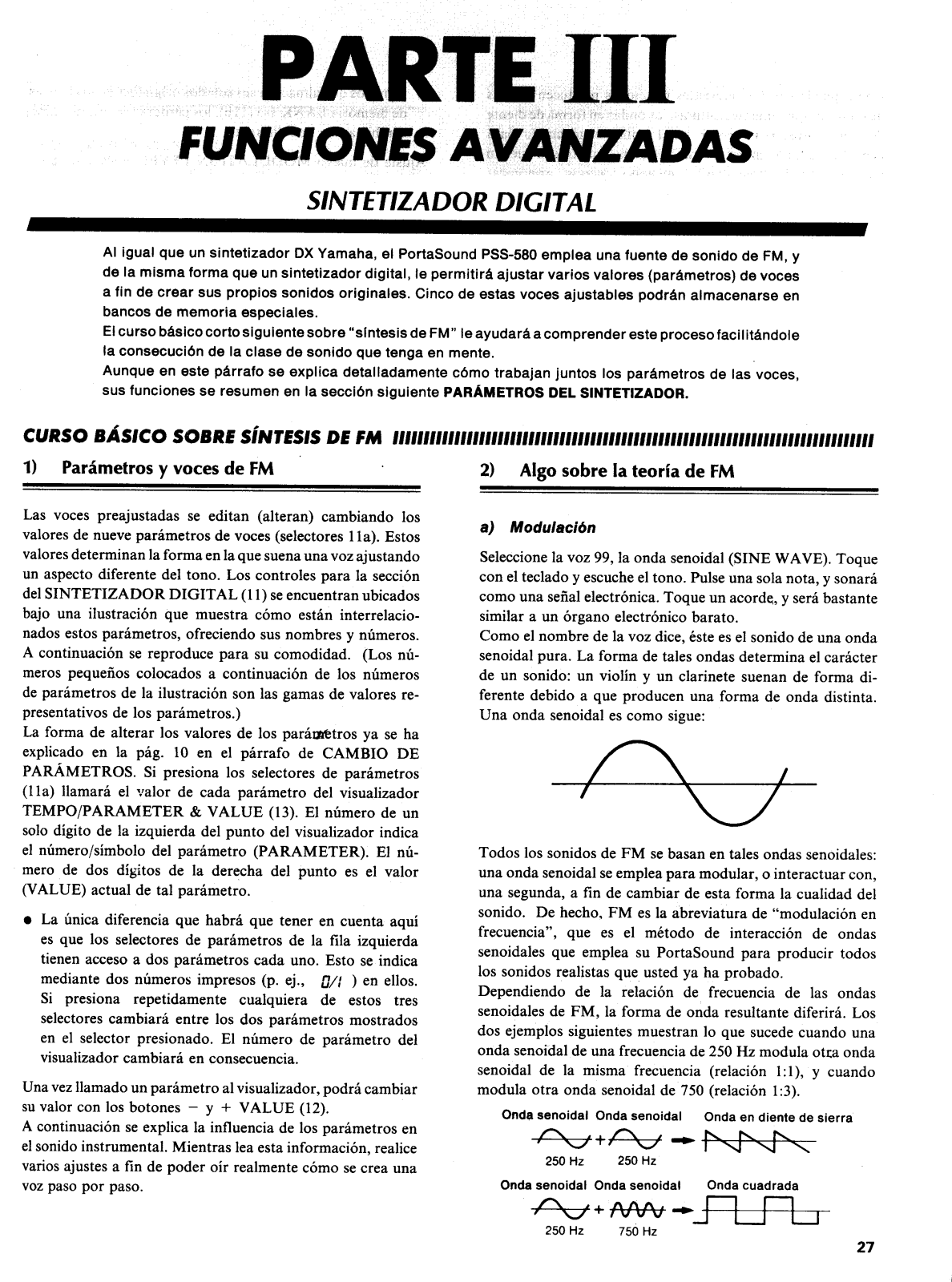 Yamaha PSS-580 User Manual