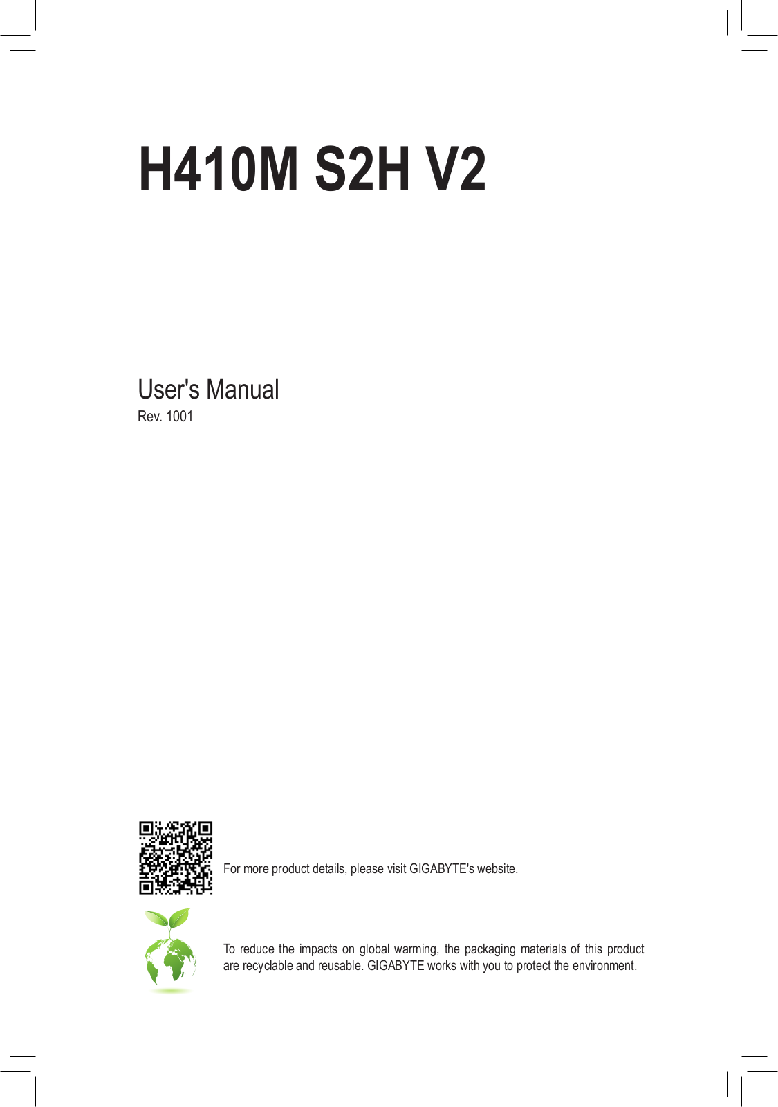 GIGABYTE H410M S2H V2 User's Manual