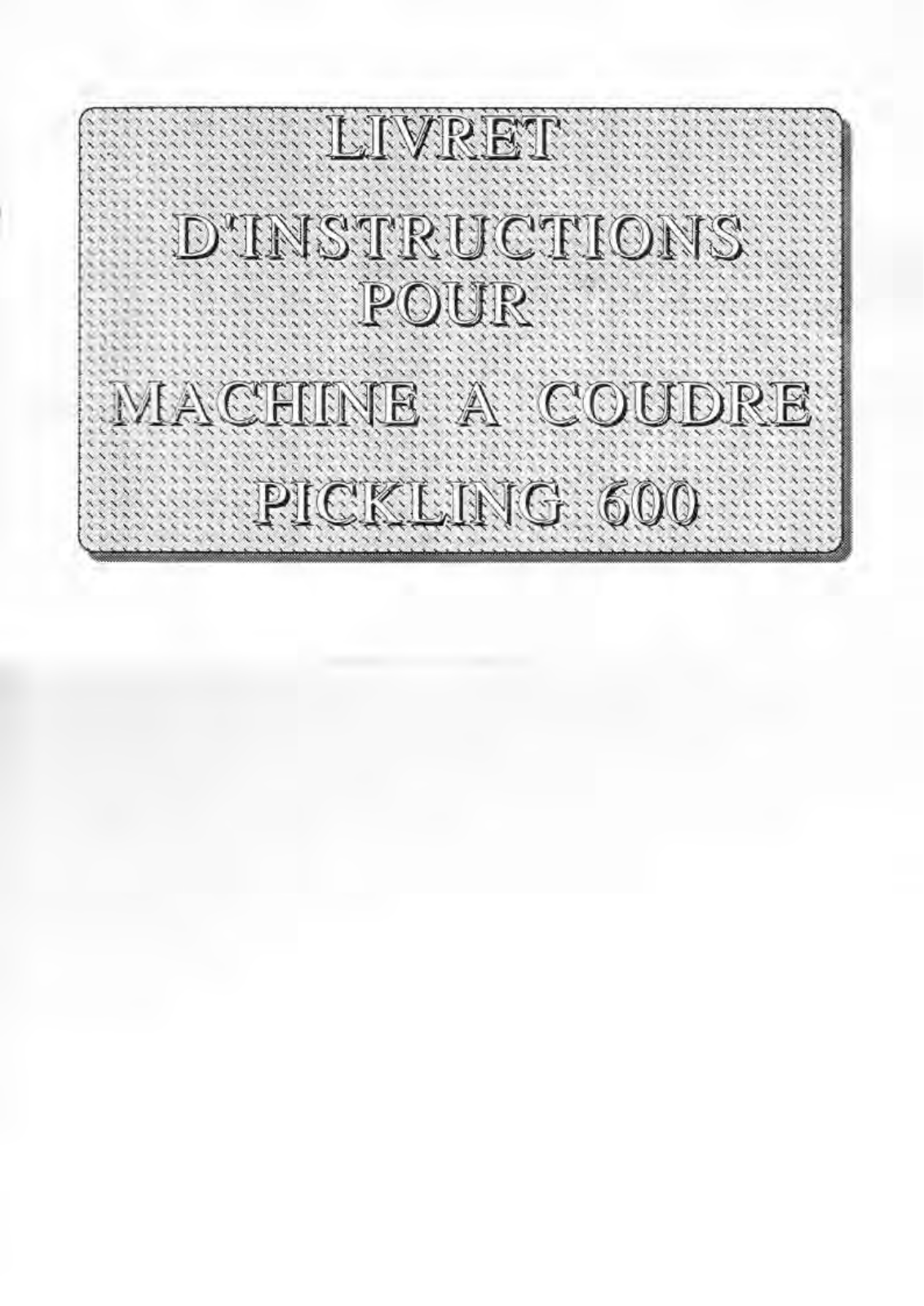 PICKLING 600 User Manual - ManualMachine.com