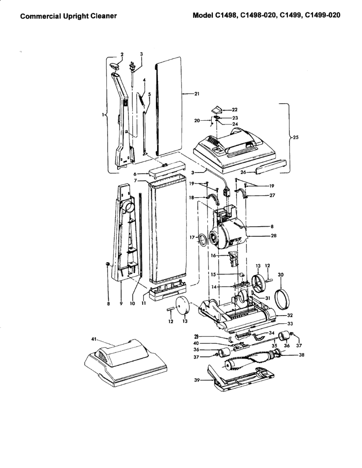 Hoover C1499-020, C1498, C1498-020, C1499 Owner's Manual