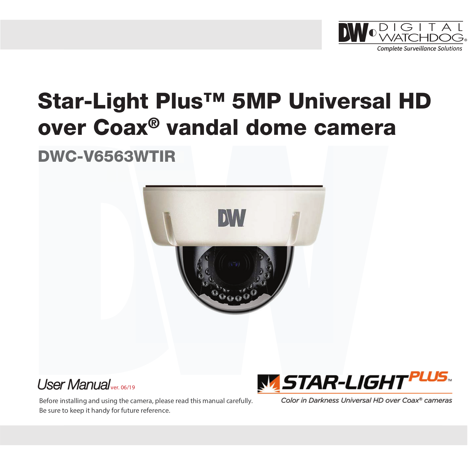 Digital Watchdog DWC-V6563WTIR User Manual