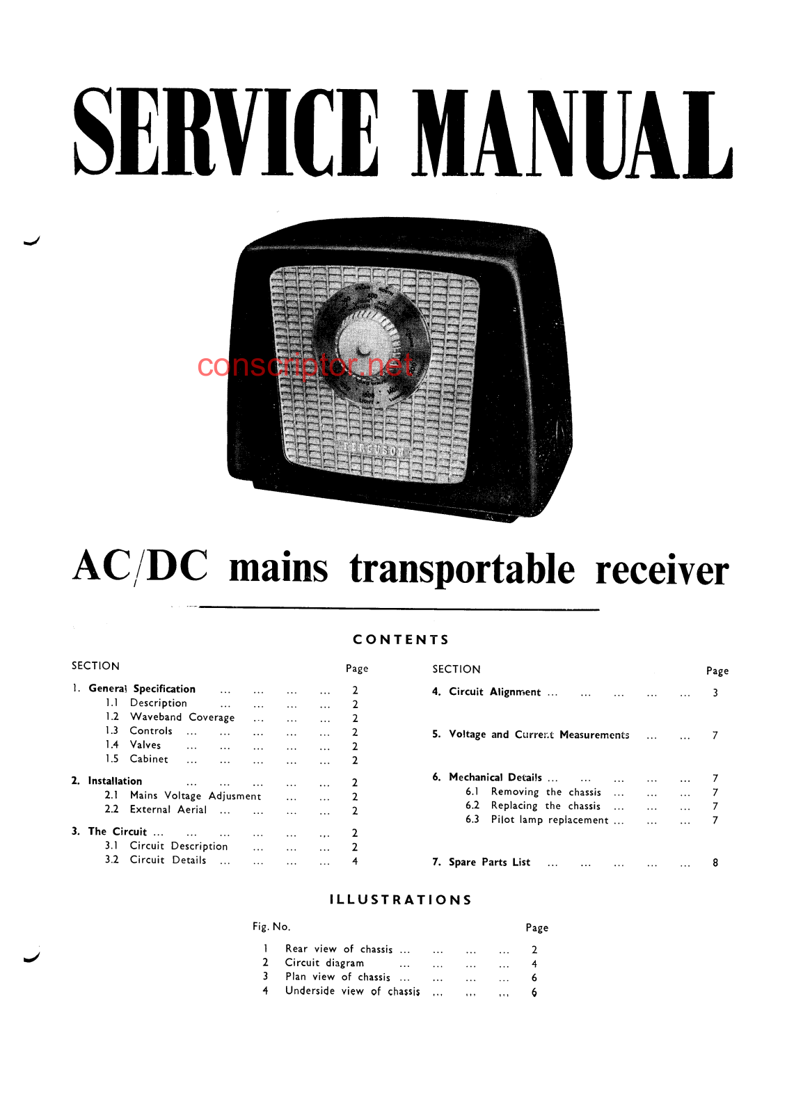 Tercuson 352U Service manual