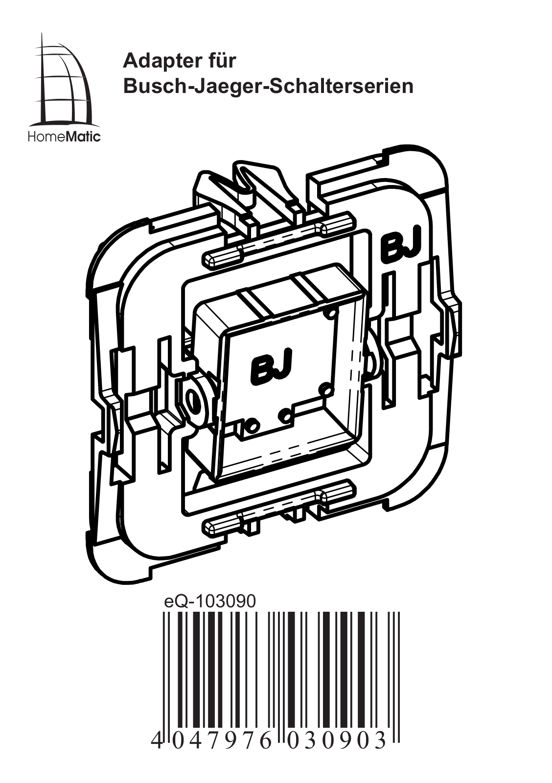 Homematic Adapter for Busch Jaeger switch series Assembly Instructions