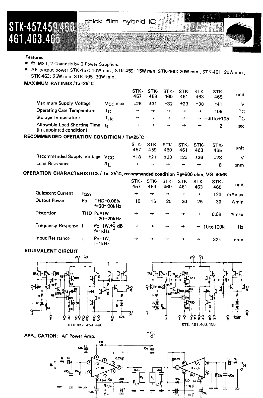 Datasheet STK457 Specification - ManualMachine.com