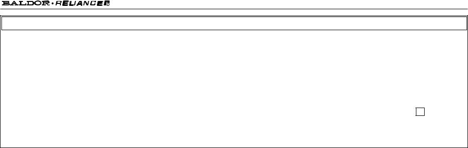 Baldor VEM7018T Product Information Sheet