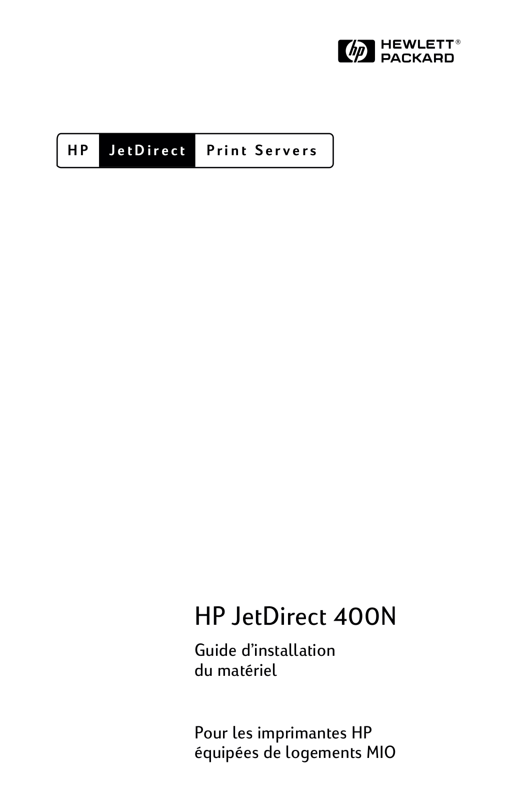 HP JETDIRECT 400N PRINT SERVER User Manual