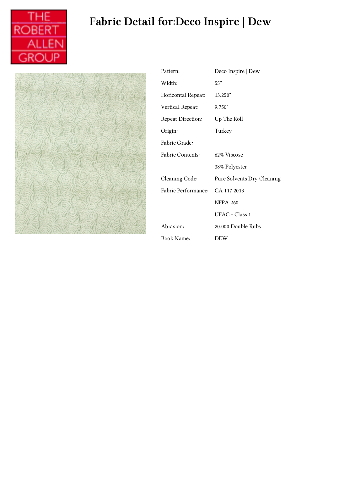 Robert Allen RALF1842 Specifications - ManualMachine.com