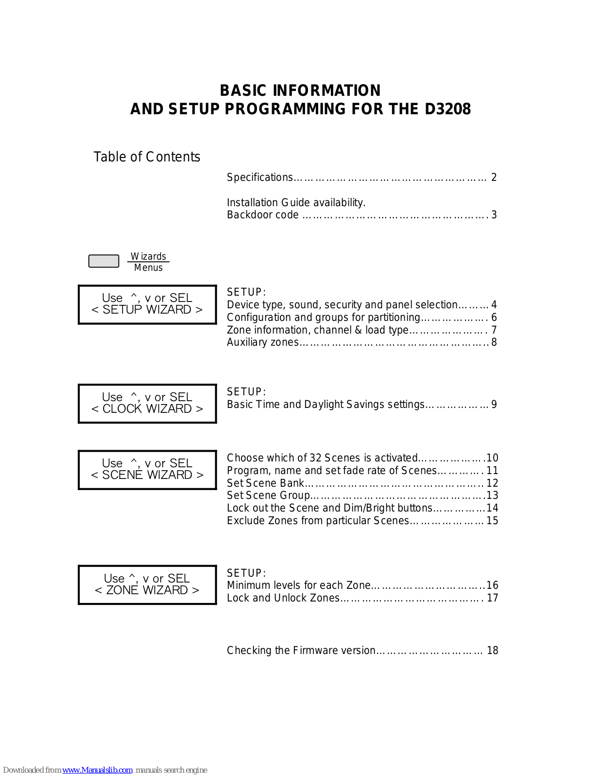 Leviton D3208 Programming Setup Manual - ManualMachine.com