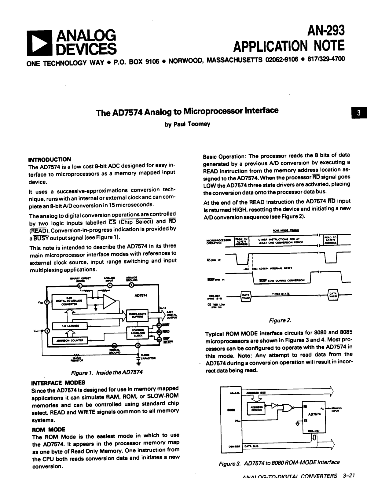 Analog Devices AN293 Application Notes