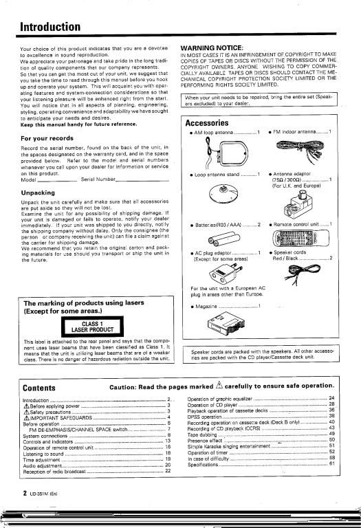 KENWOOD LS-B3, A-B3L, A-B3 User Manual