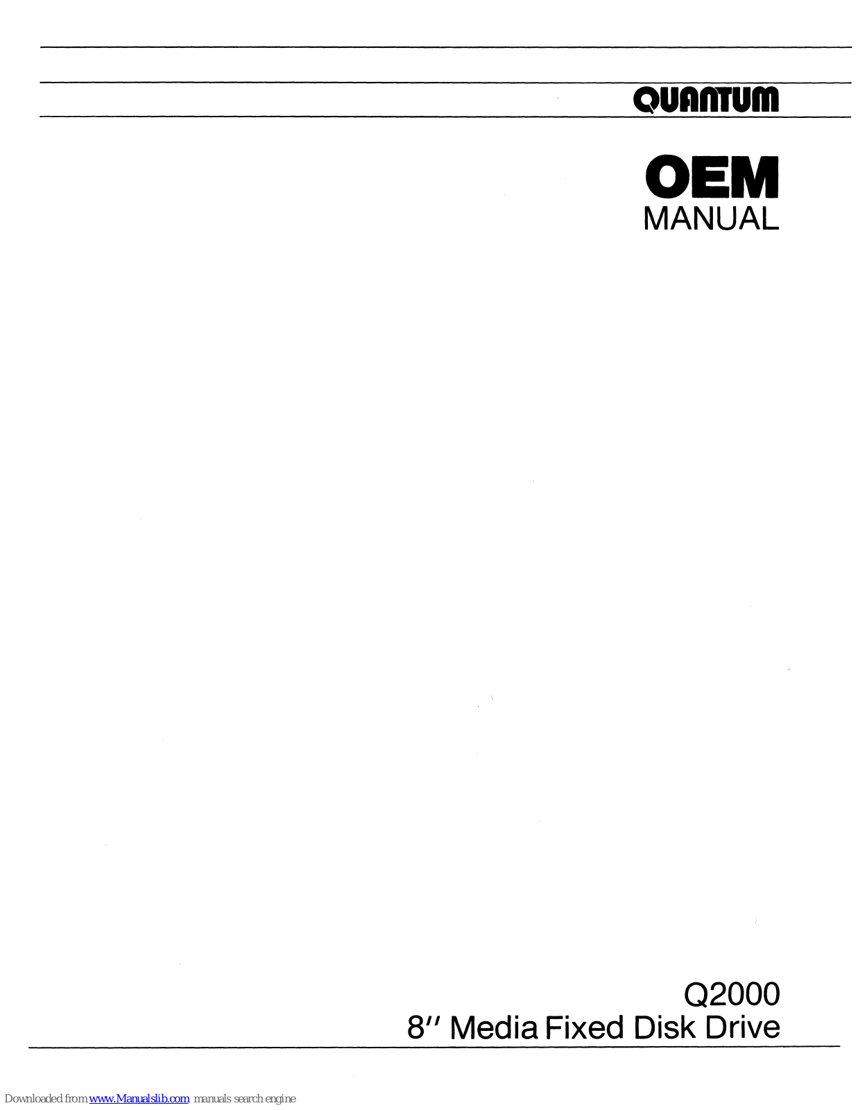 Quantum Q2000 User Manual - ManualMachine.com