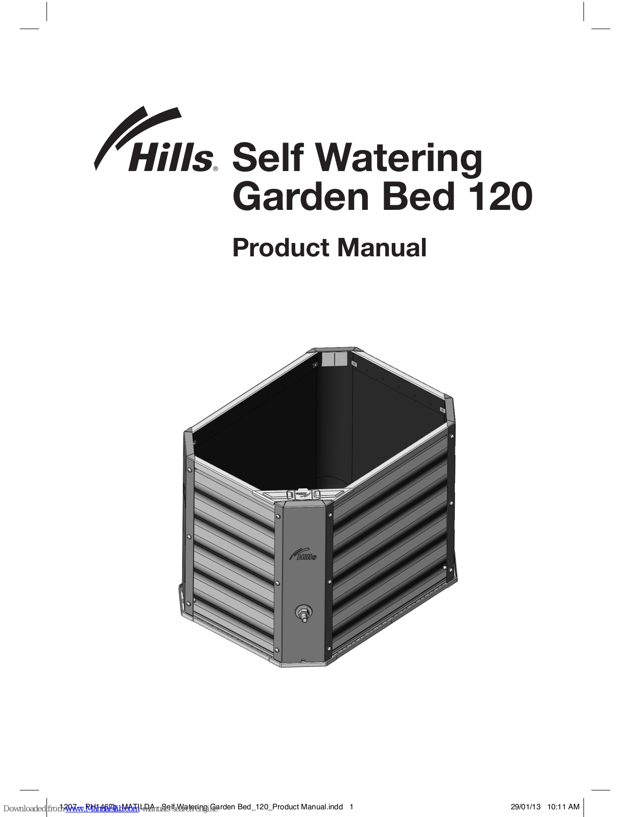 Hills Self Watering Garden Bed 120 Product Manual