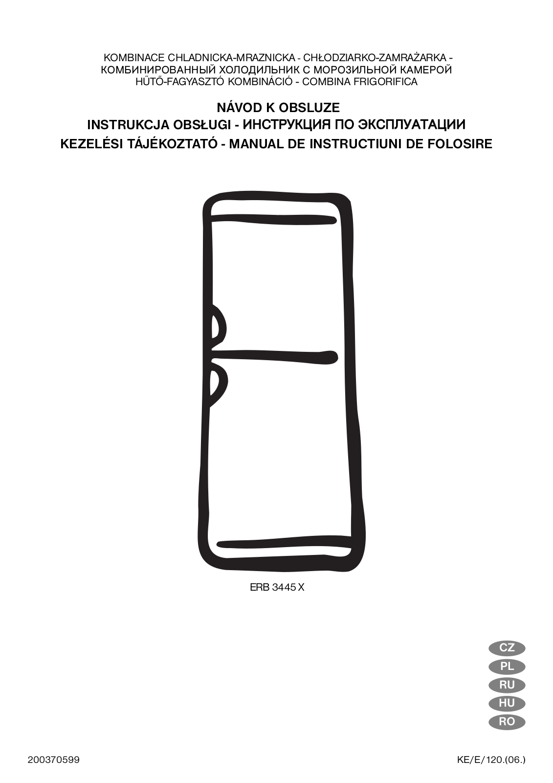 Electrolux ERB 3445 X User manual