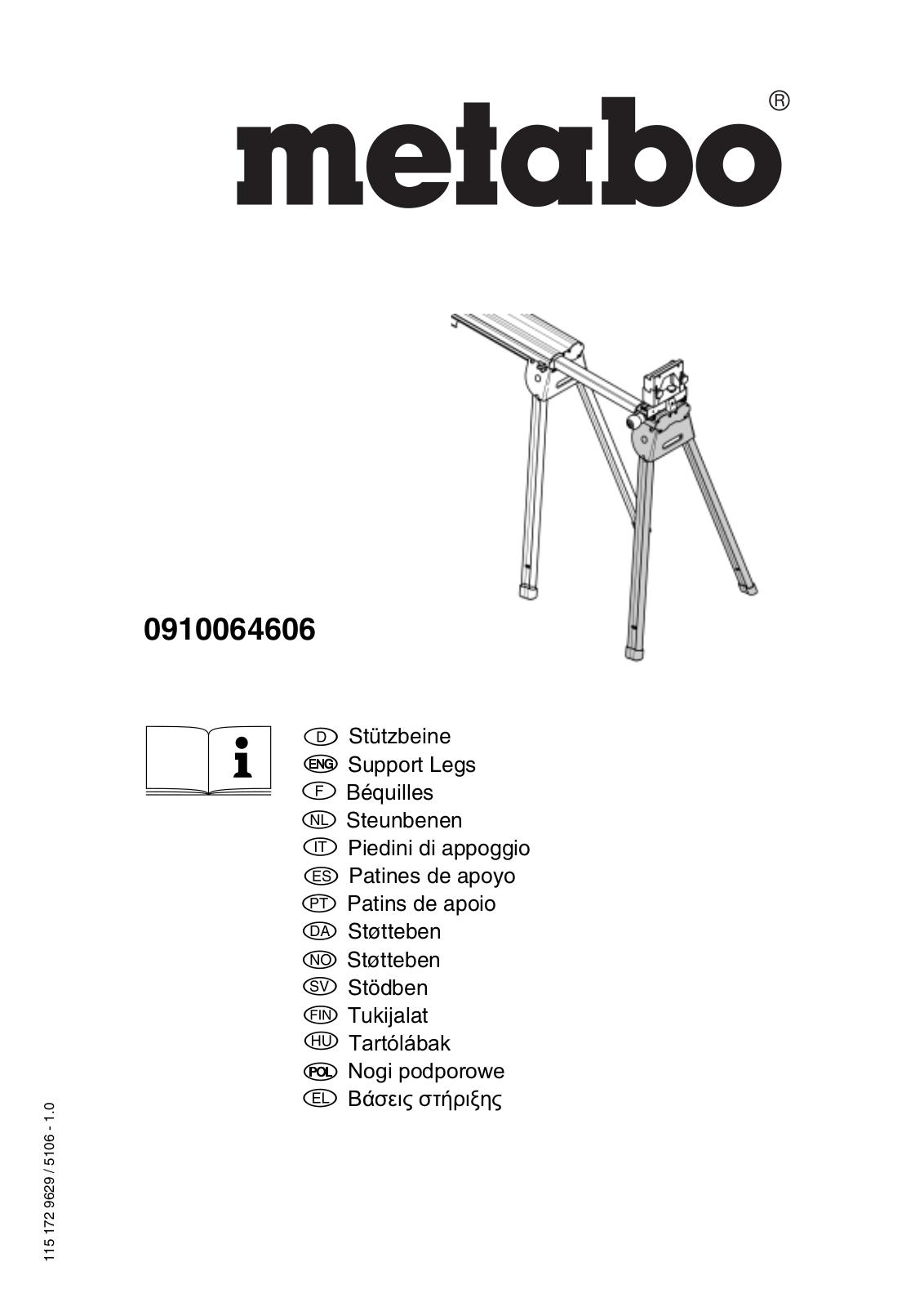 Metabo 0910064606 User guide - ManualMachine.com