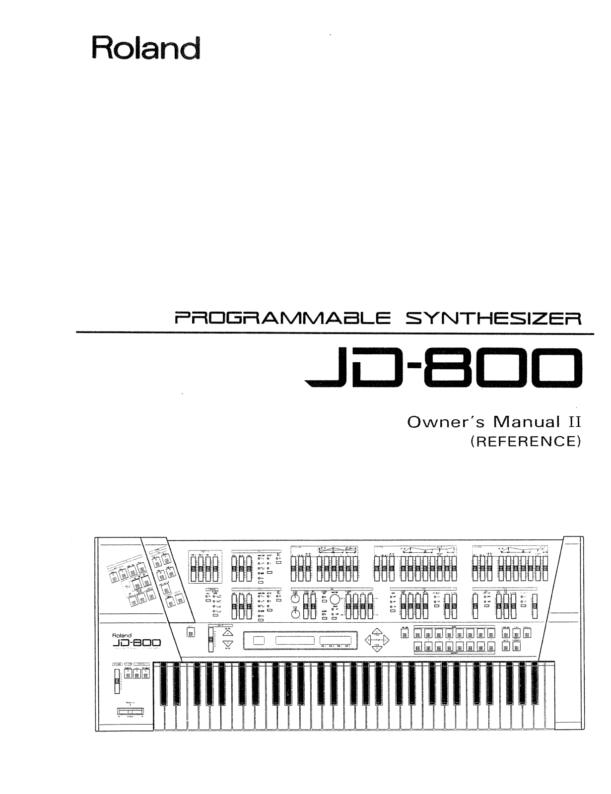 Roland JD-800 User Manual