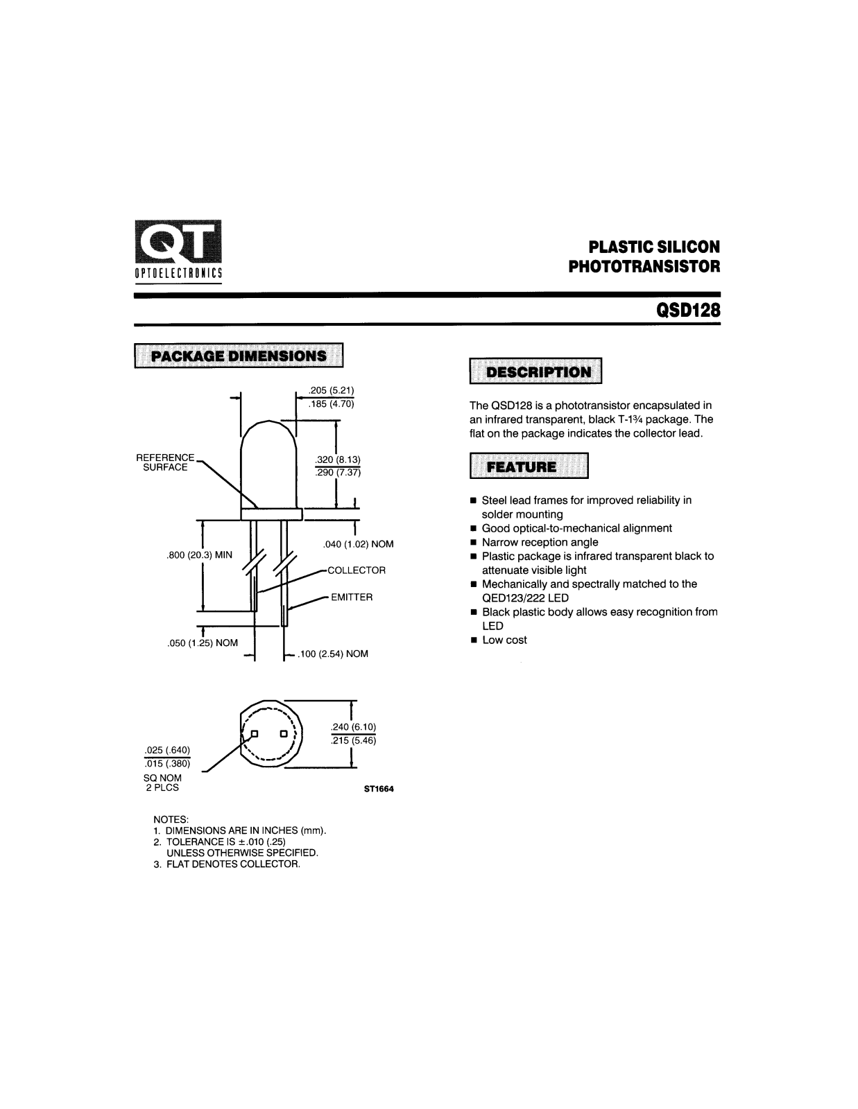 QT QSD128 Datasheet