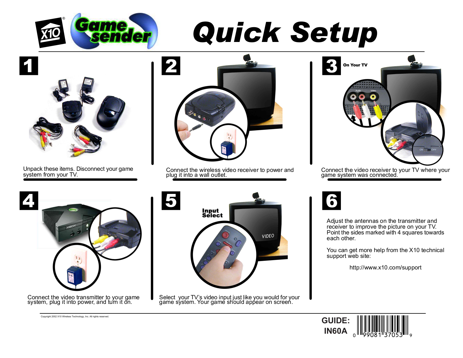 X10 Wireless Technology IN60A User Manual