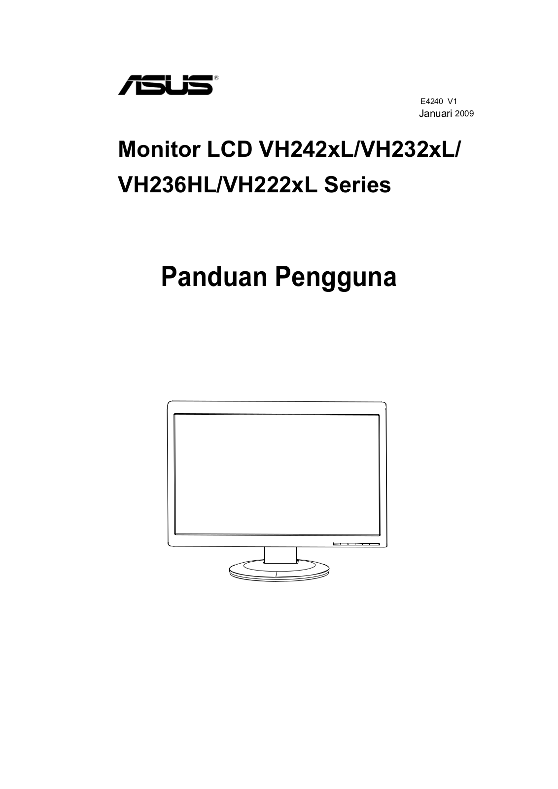 Asus VH242HL, VH222TL, VH232HL, VH242TL, VH236HL User Manual